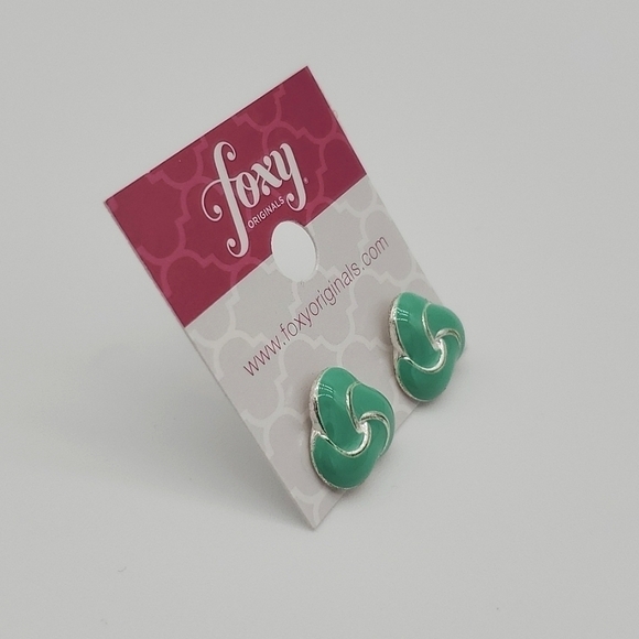 Women's Earrings Mint Green by Foxy Originals - Picture 4 of 12
